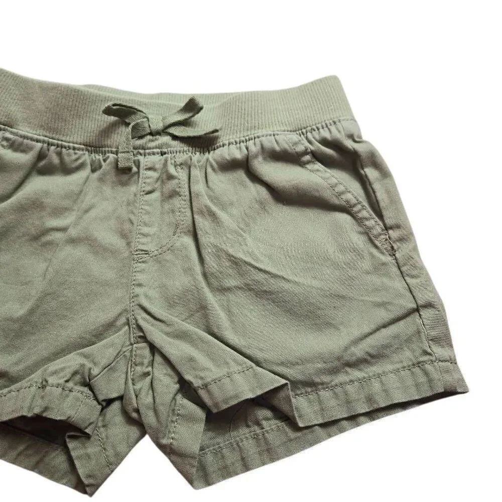 Children's Place olive green shorts 6